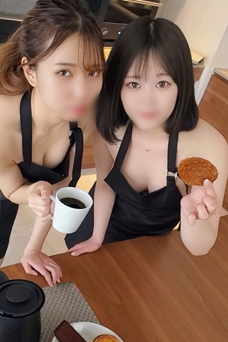 4p连续中出黑发的纤弱的孩子和巨乳的动画配音打工伙伴的咖啡店店员cd2